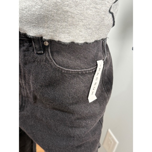 PacSun Eco Black Frayed High Waisted Bootcut Jeans Size 28 - Picture 9 of 16
